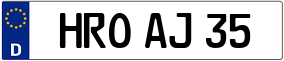 Trailer License Plate